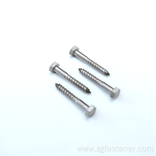 stainless steel hex head wood screws